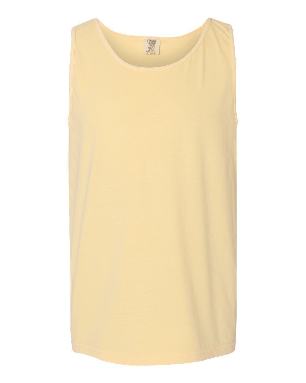Front View of Butter Garment-Dyed Heavyweight Tank Top - 9360