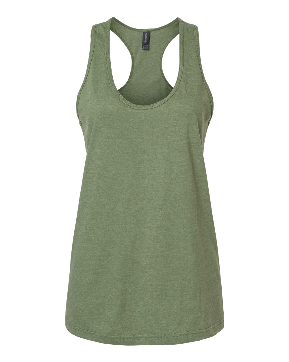 Front View of Cactus Softstyle® Women’s CVC Racerback Tank Top - 64220LCVC