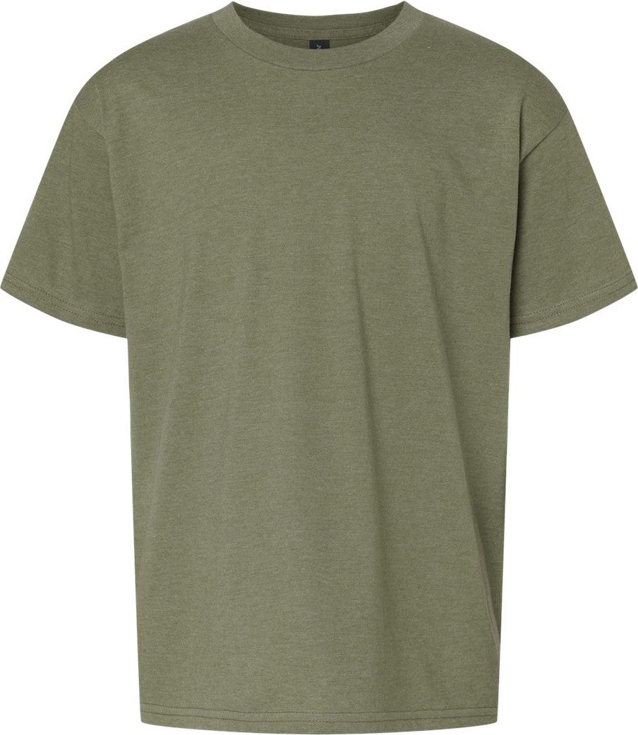 Front View of Cactus Softstyle® Youth CVC T-Shirt - 64000BCVC