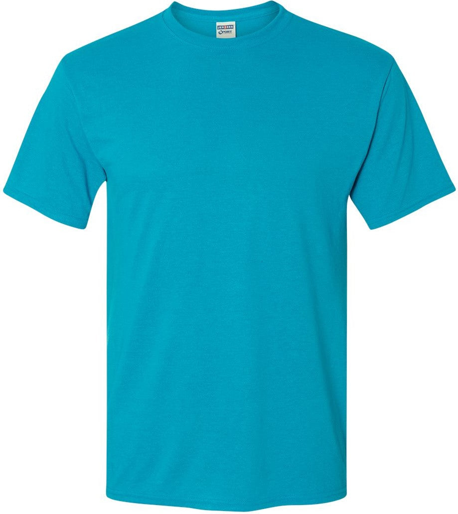 Front View of California Blue Dri-Power® Performance T-Shirt - 21MR