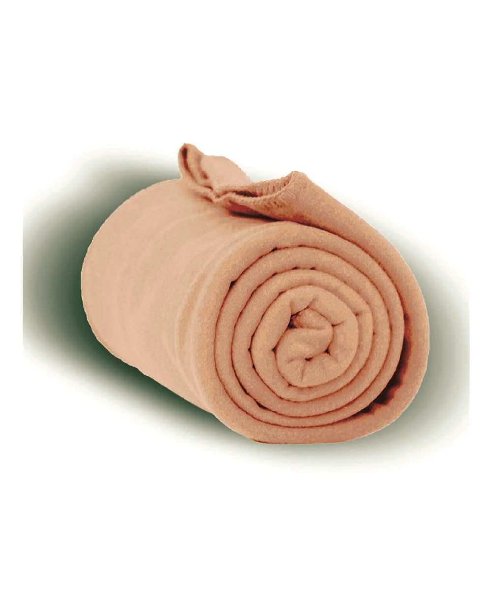 Front View of Camel Fleece Throw Blanket - 8700