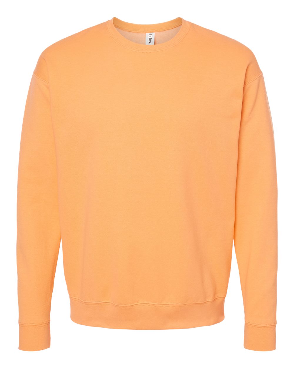 Front View of Cantaloupe Fleece Crewneck Sweatshirt - 340
