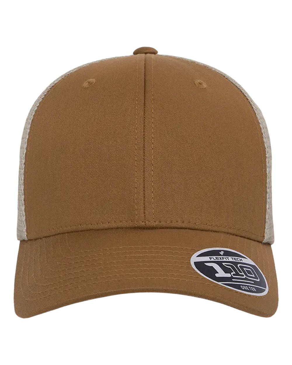 Front View of Caramel/ Khaki 110® Mesh-Back Cap - 110M