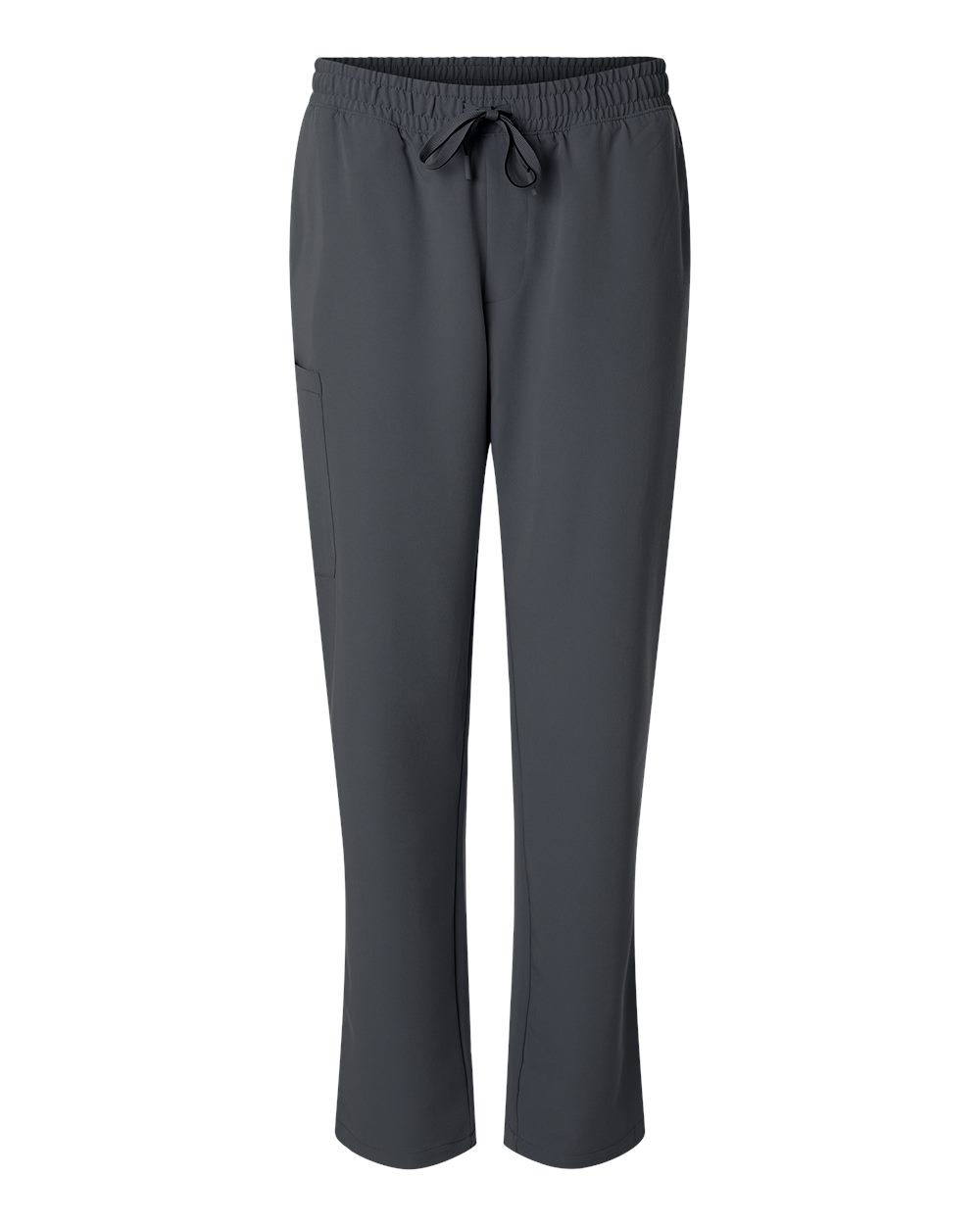 Front View of Carbon Grey Rhodes Everyday Straight-Leg Scrub Pants - M20001