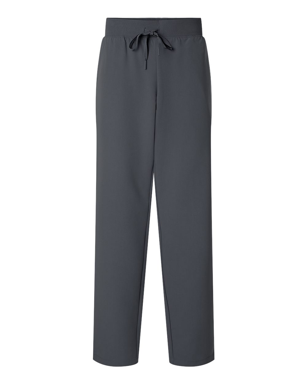 Front View of Carbon Grey Women's Xenos Essential Knit-Waist Scrub Pants - W20001