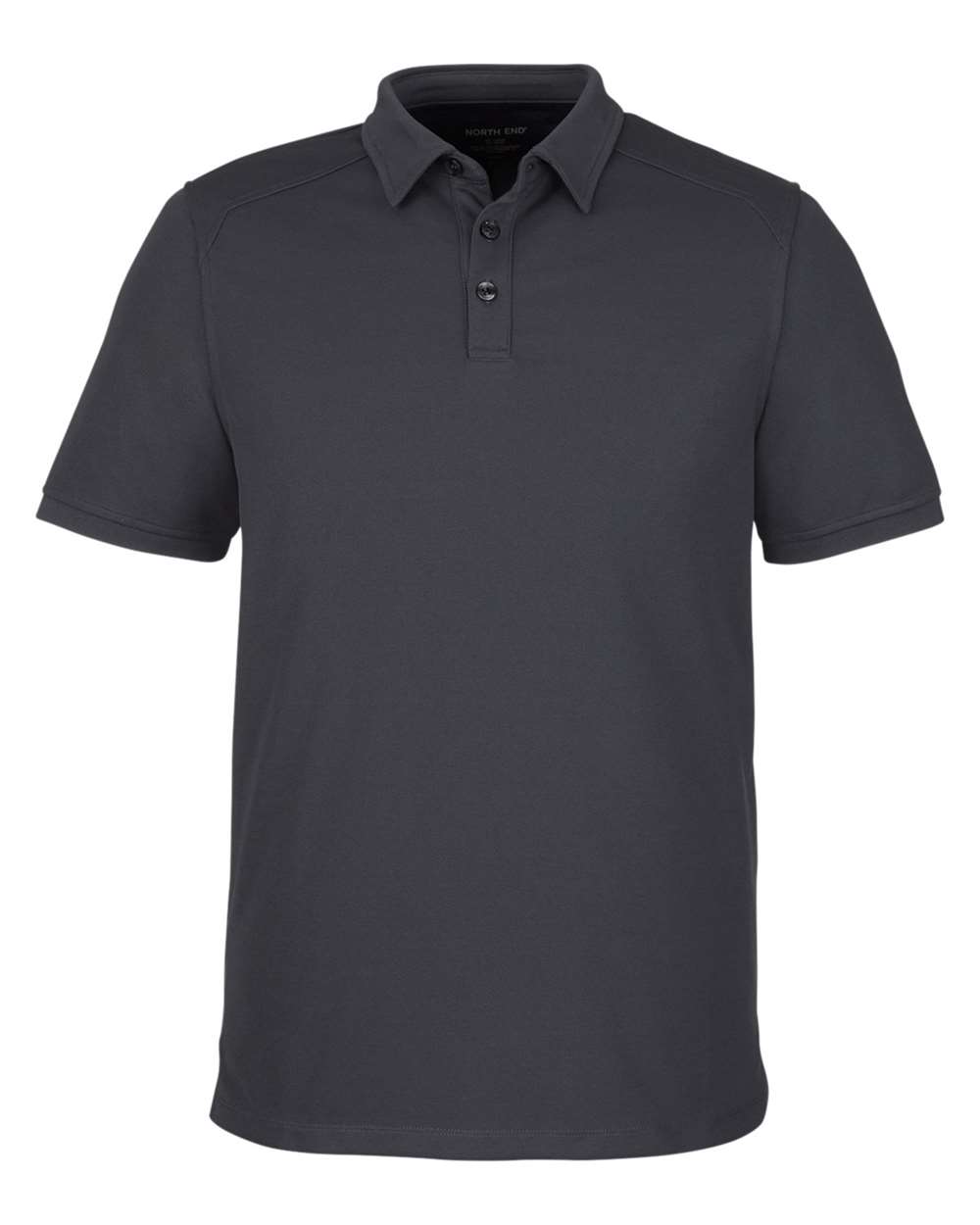 Front View of Carbon Men's Express Tech Performance Polo - NE112