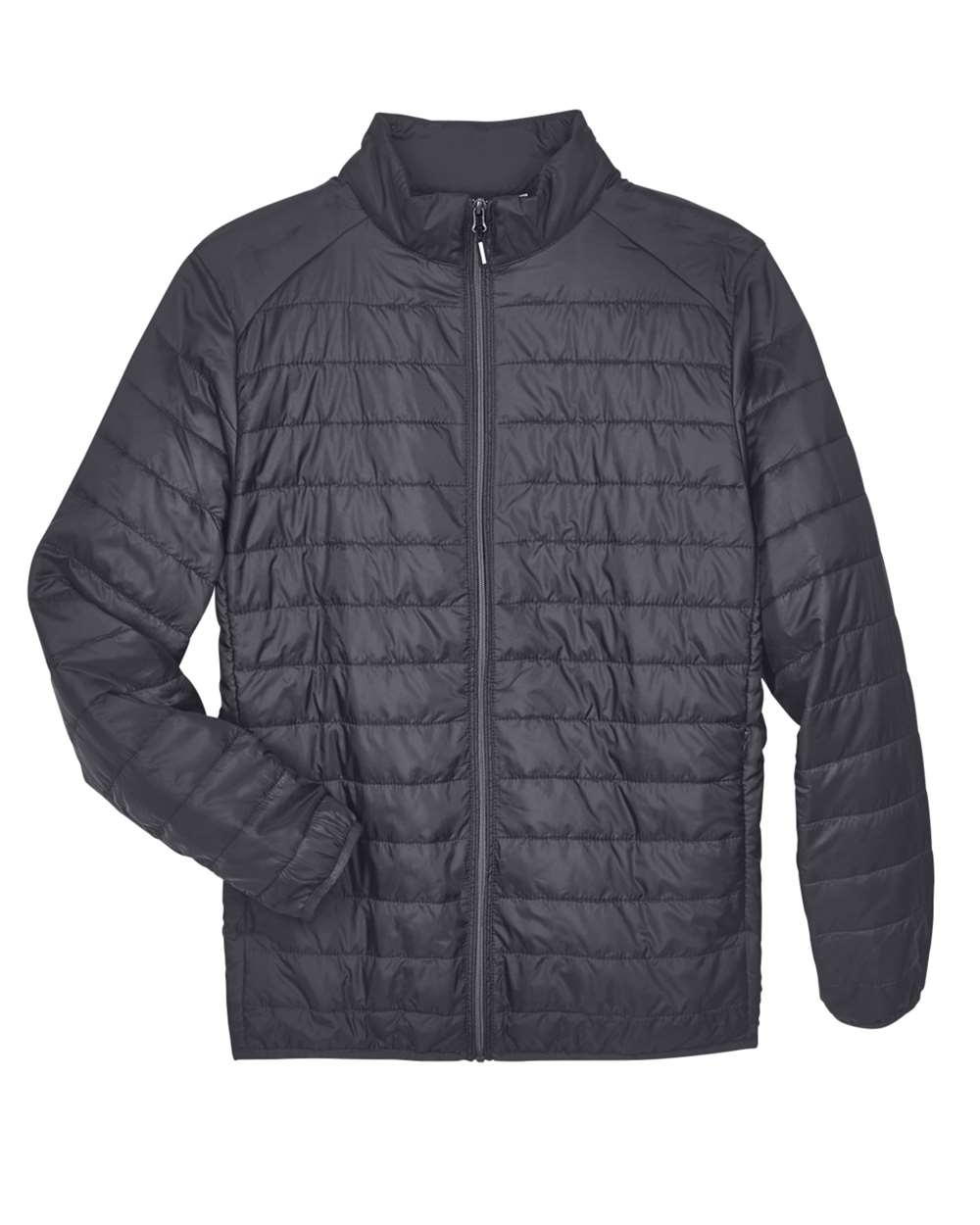 Front View of Carbon Men's Prevail Packable Puffer Jacket - CE700