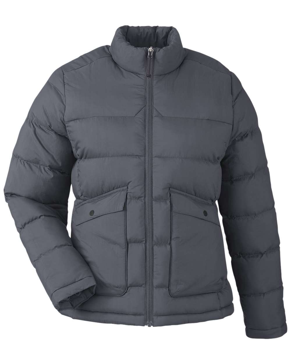 Front View of Carbon Women's Inspire Puffer Jacket - CE720W