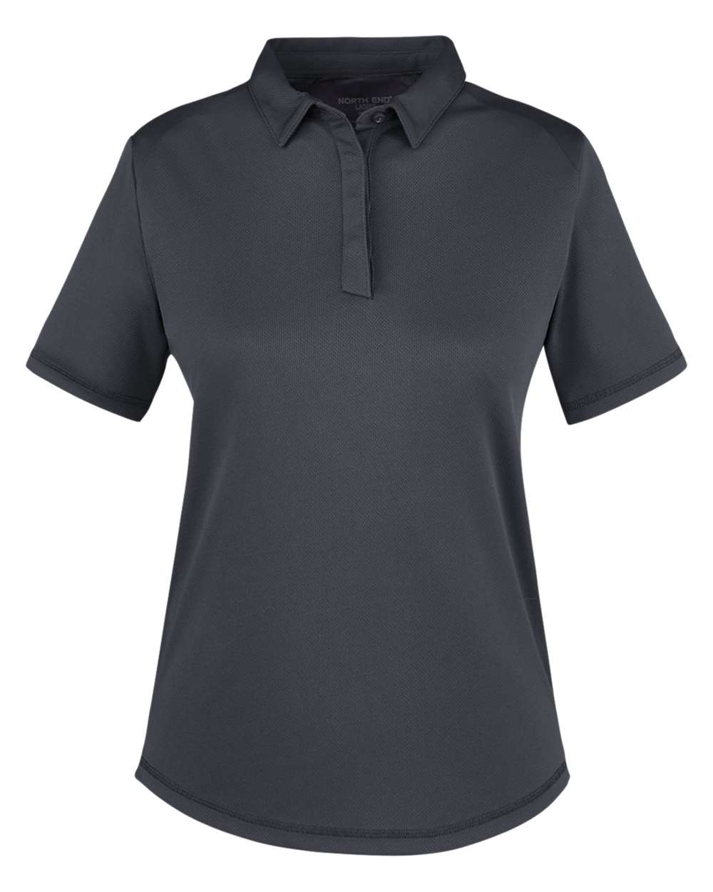 Front View of Carbon Women's Revive Coolcore® Polo - NE110W
