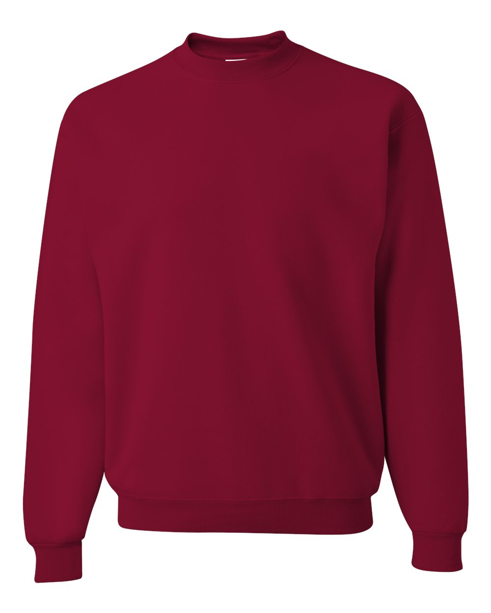 Front View of Cardinal NuBlend® Crewneck Sweatshirt - 562MR