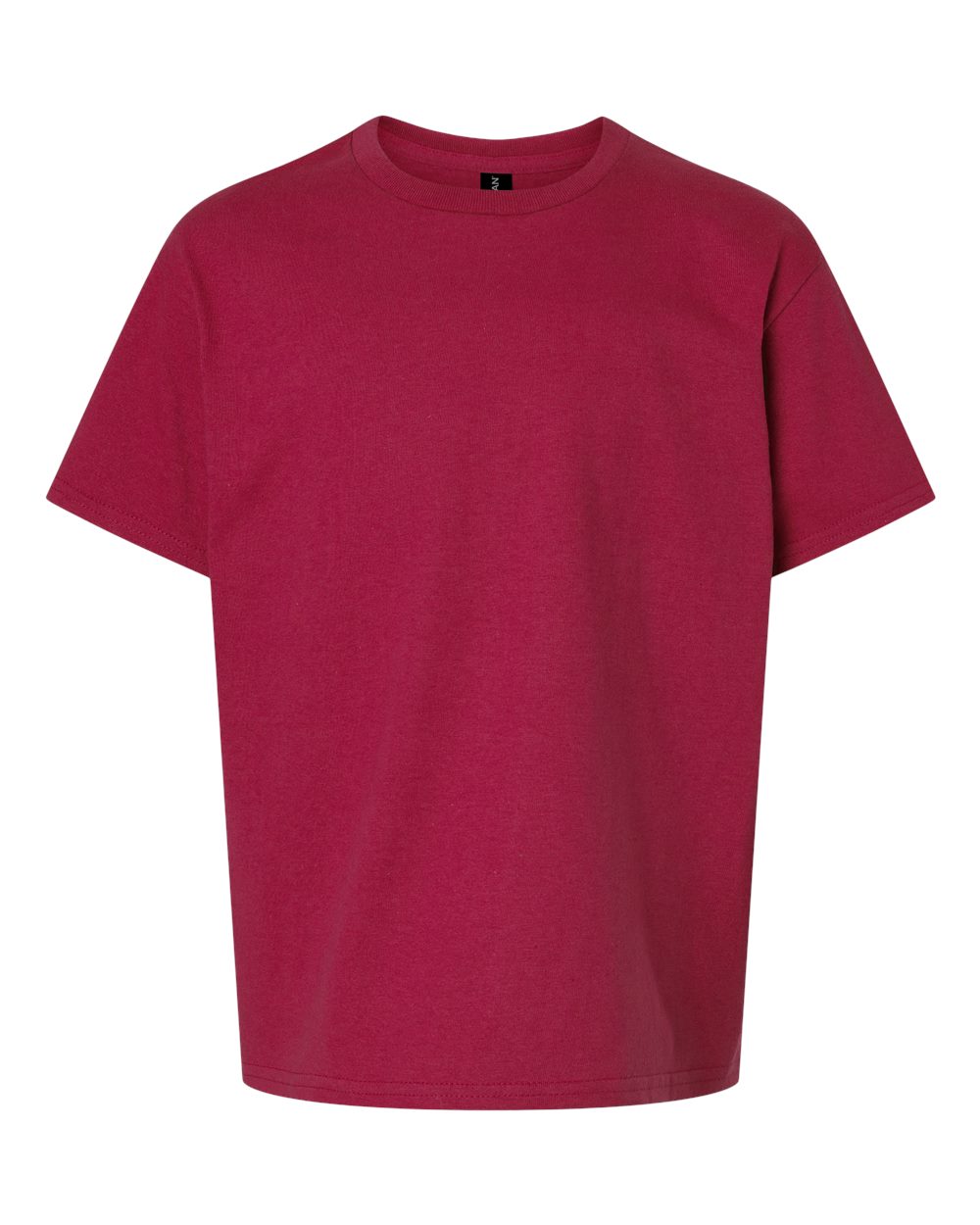 Front View of Cardinal Red Ultra Cotton® Youth T-Shirt - 2000B
