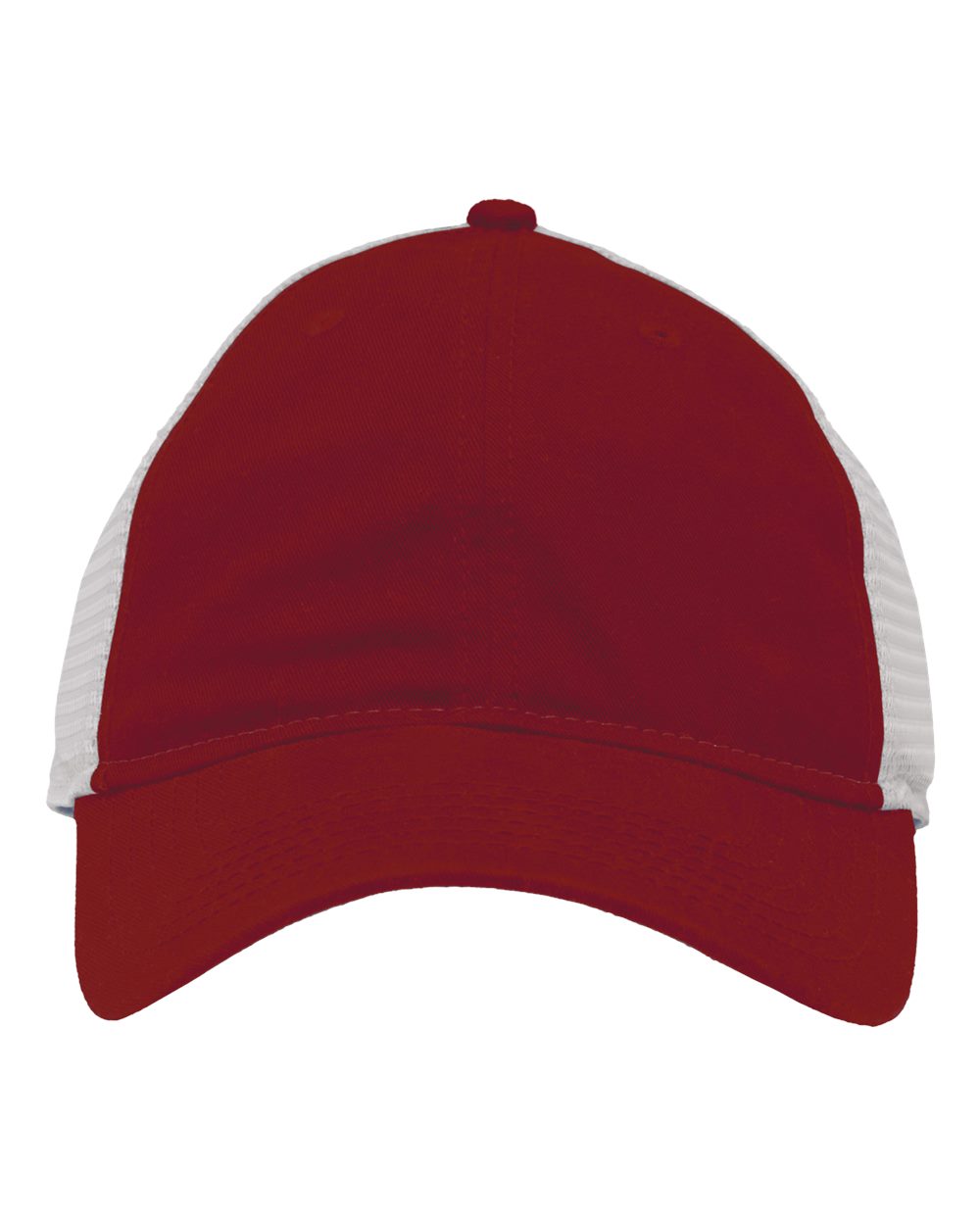 Front View of Cardinal/ Stone Mesh Dad Hat Fit - SP1750