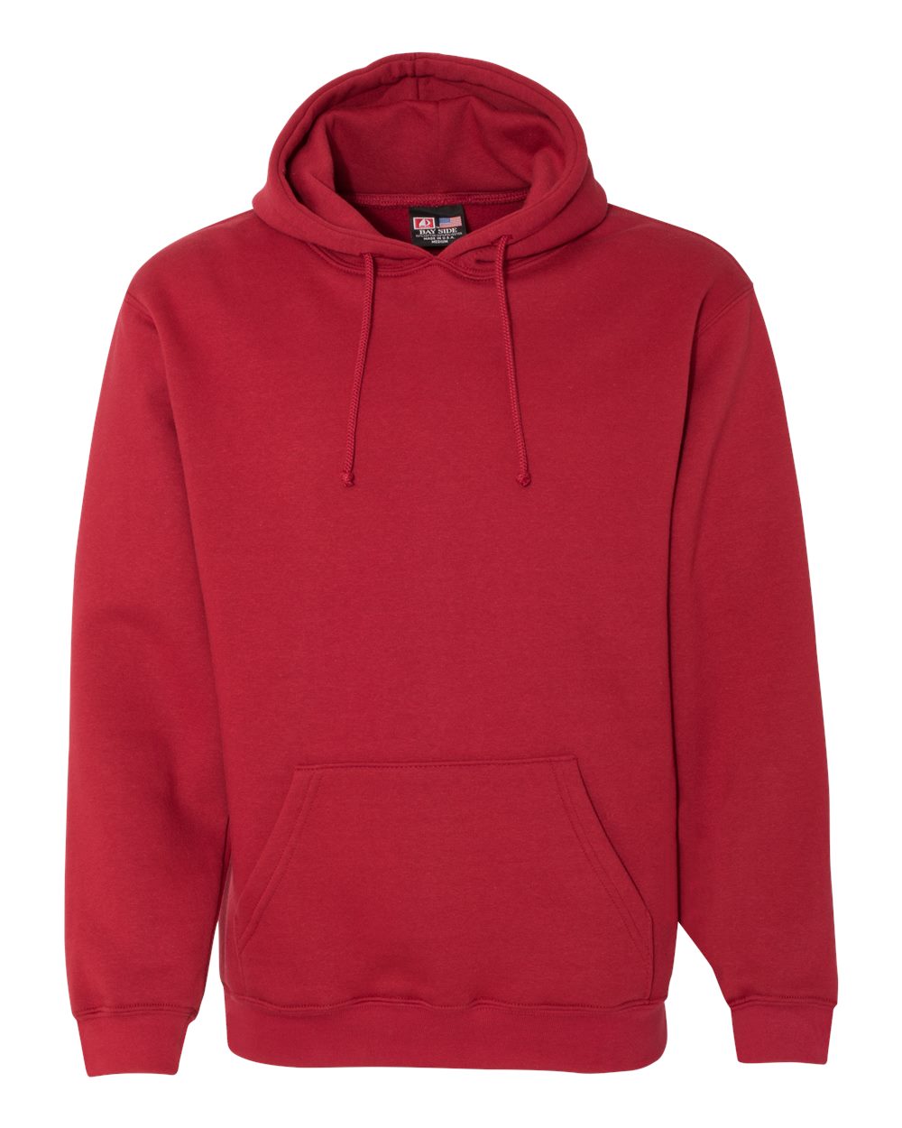 Front View of Cardinal USA-Made Hooded Sweatshirt - 960