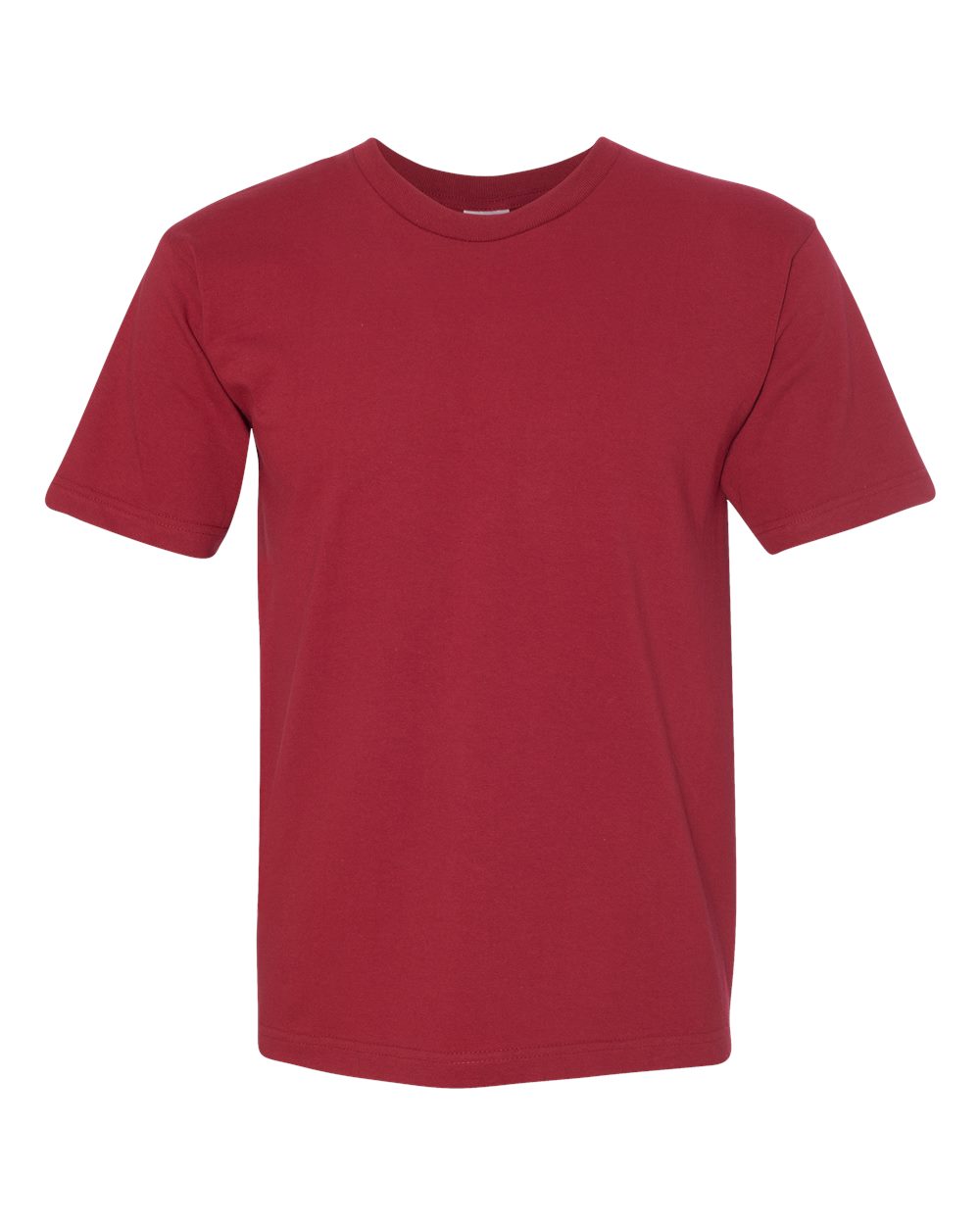 Front View of Cardinal USA-Made Midweight T-Shirt - 5040