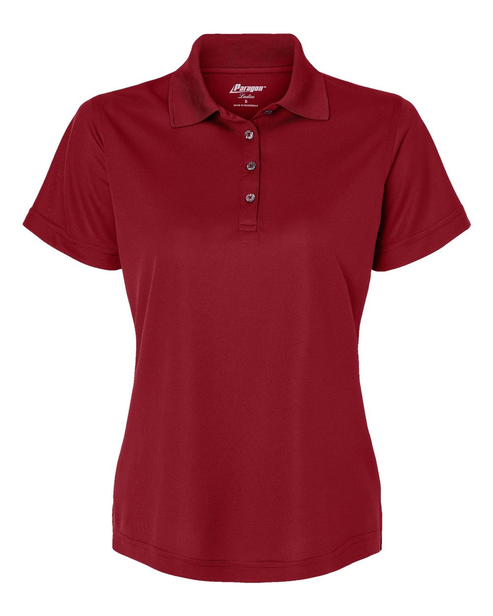Front View of Cardinal Women's Saratoga Performance Mini Mesh Polo - 104