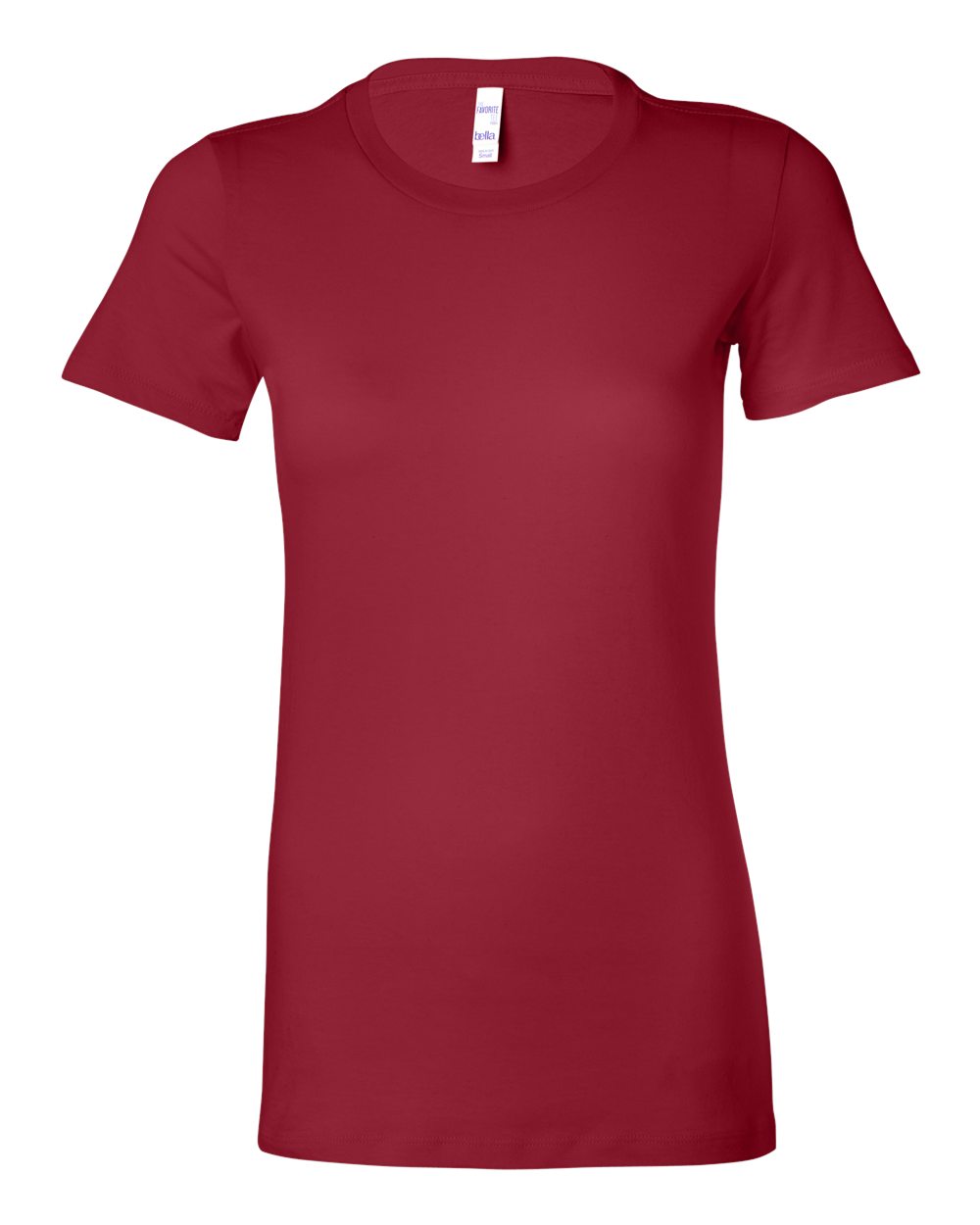 Front View of Cardinal Women's Slim Fit Tee - 6004