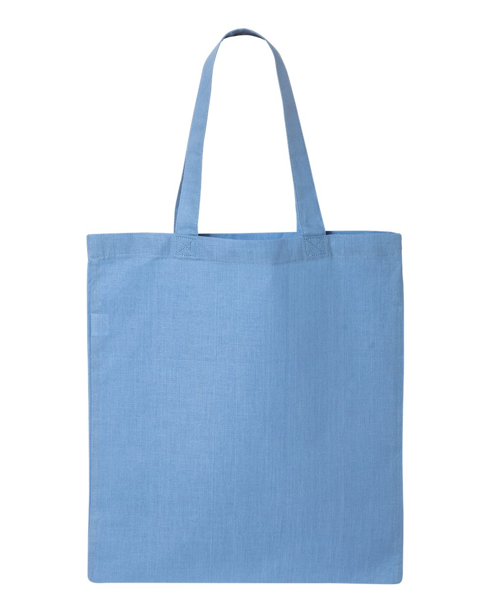 Front View of Carolina Blue Economical Tote - QTB