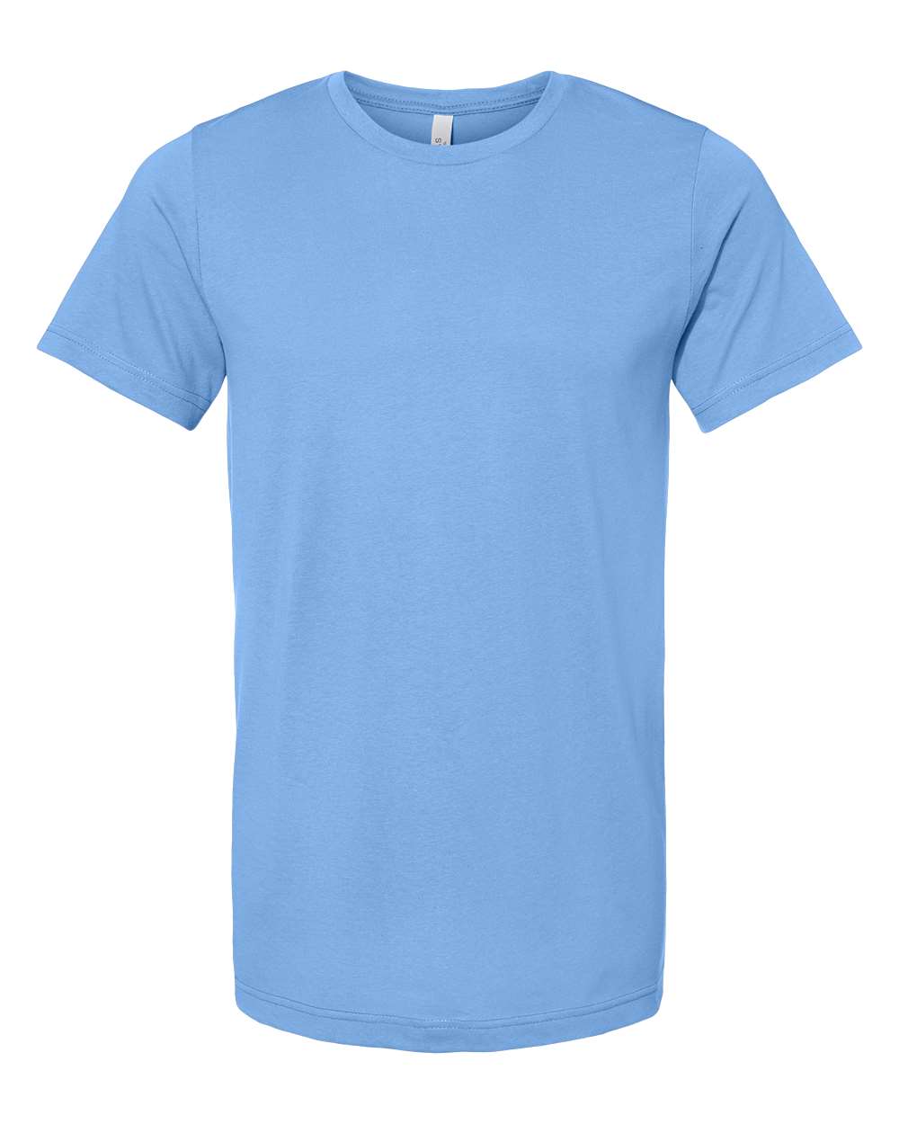 Front View of Carolina Blue Jersey Tee - 3001