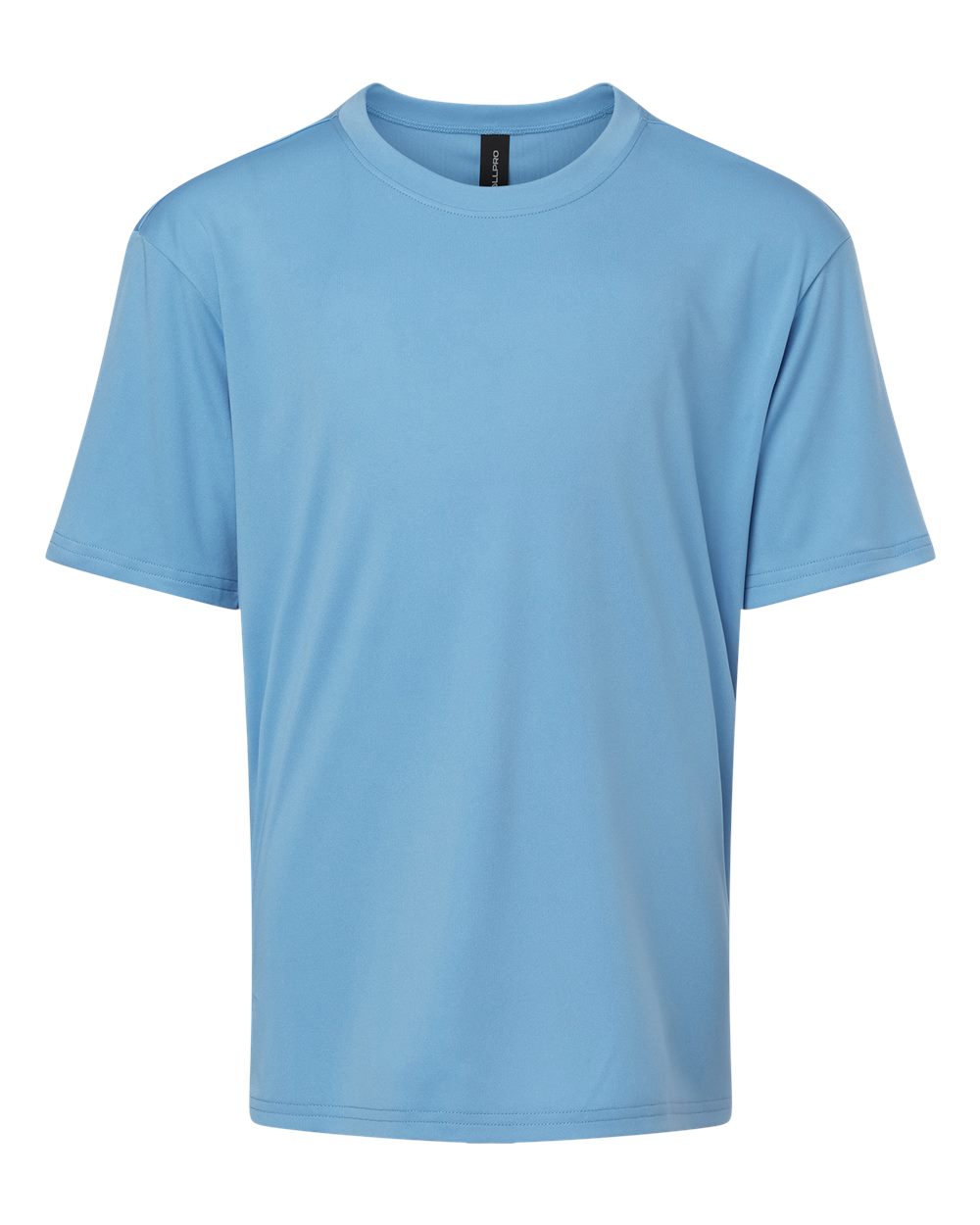 Front View of Carolina Blue Pro-Lock Youth Performance T-Shirt - 48000Y
