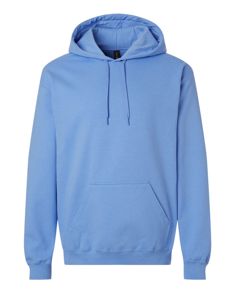 Front View of Carolina Blue Softstyle® Midweight Hooded Sweatshirt - SF500