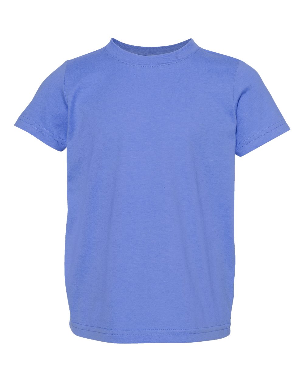 Front View of Carolina Blue Toddler Fine Jersey Tee - 3321
