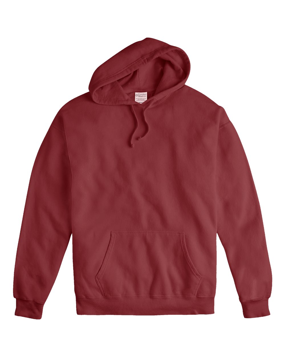 Front View of Cayenne Garment-Dyed Hooded Sweatshirt - GDH450