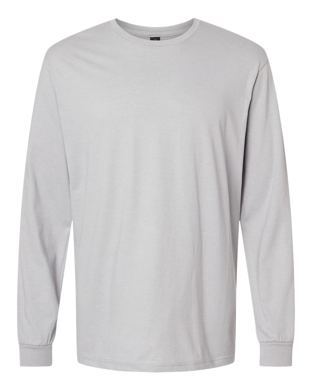 Front View of Cement Softstyle® CVC Long Sleeve T-Shirt - 64440CVC