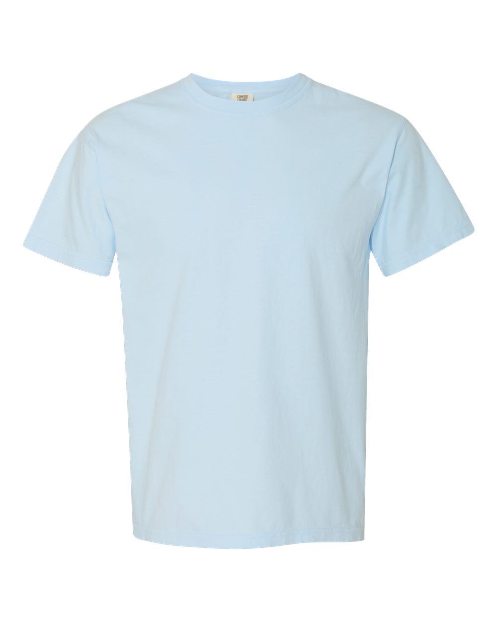 Front View of Chambray Garment-Dyed Heavyweight T-Shirt - 1717