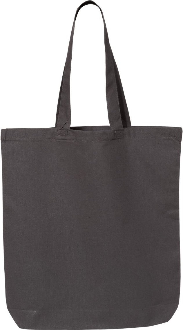 Front View of Charcoal 12L Economical Tote - QTBG