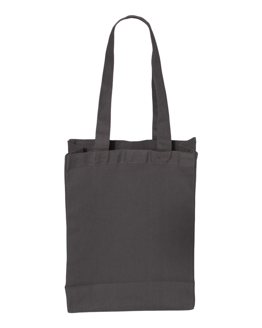 Front View of Charcoal 12L Gussetted Shopping Bag - Q1000