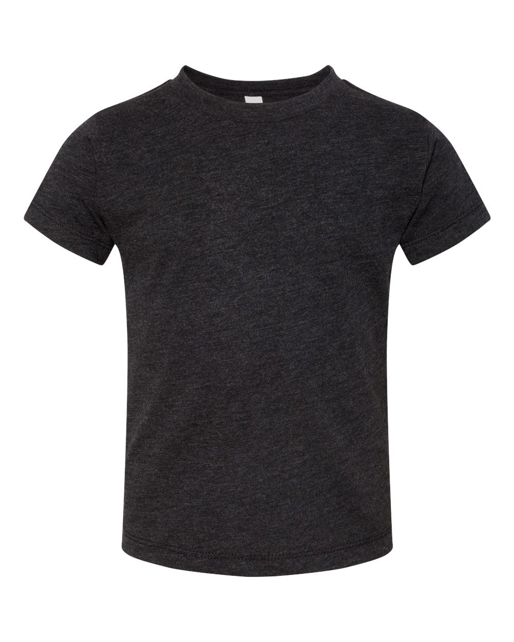 Front View of Charcoal Black Triblend Toddler Triblend Tee - 3413T