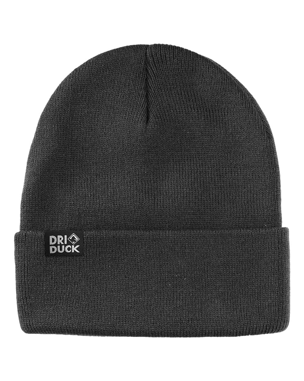 Front View of Charcoal Coleman Cuffed Beanie - 3523