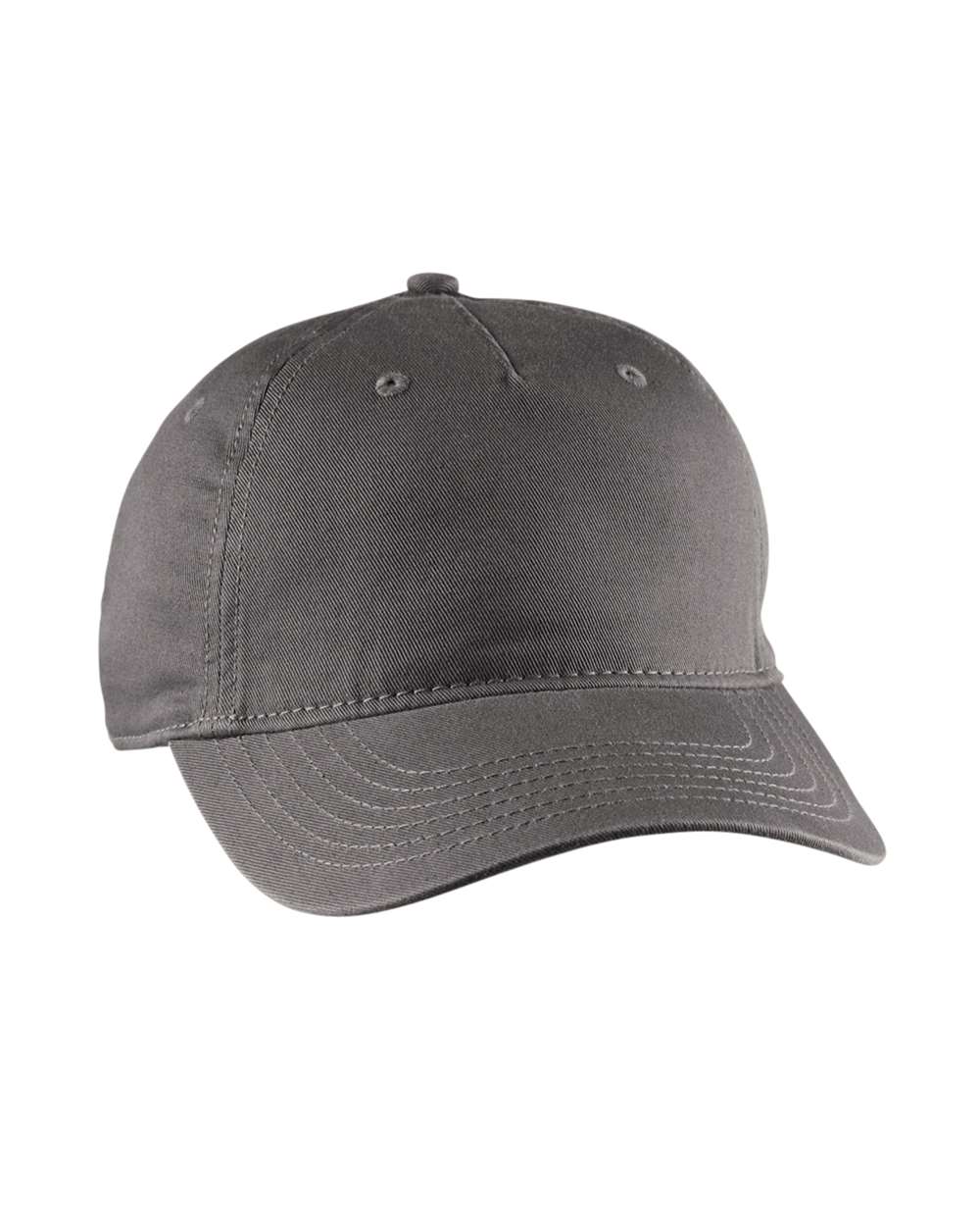 Front View of Charcoal Eco Baseball Cap - EC7087