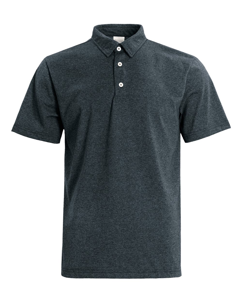 Front View of Charcoal Eco Polo - EC500