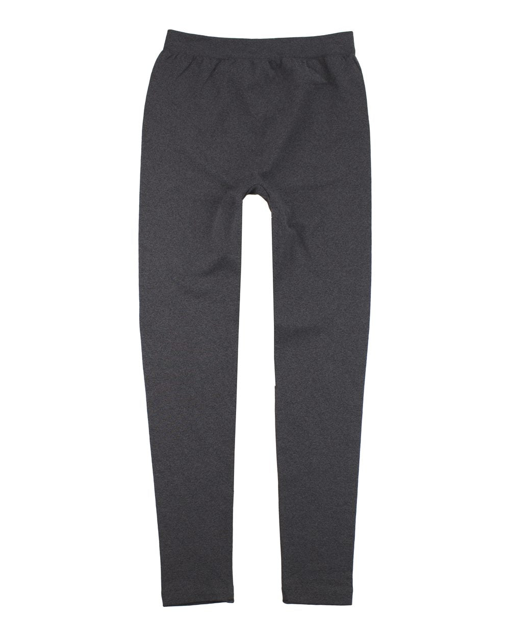 Front View of Charcoal Girls Alpine Fleece Leggings - YK08