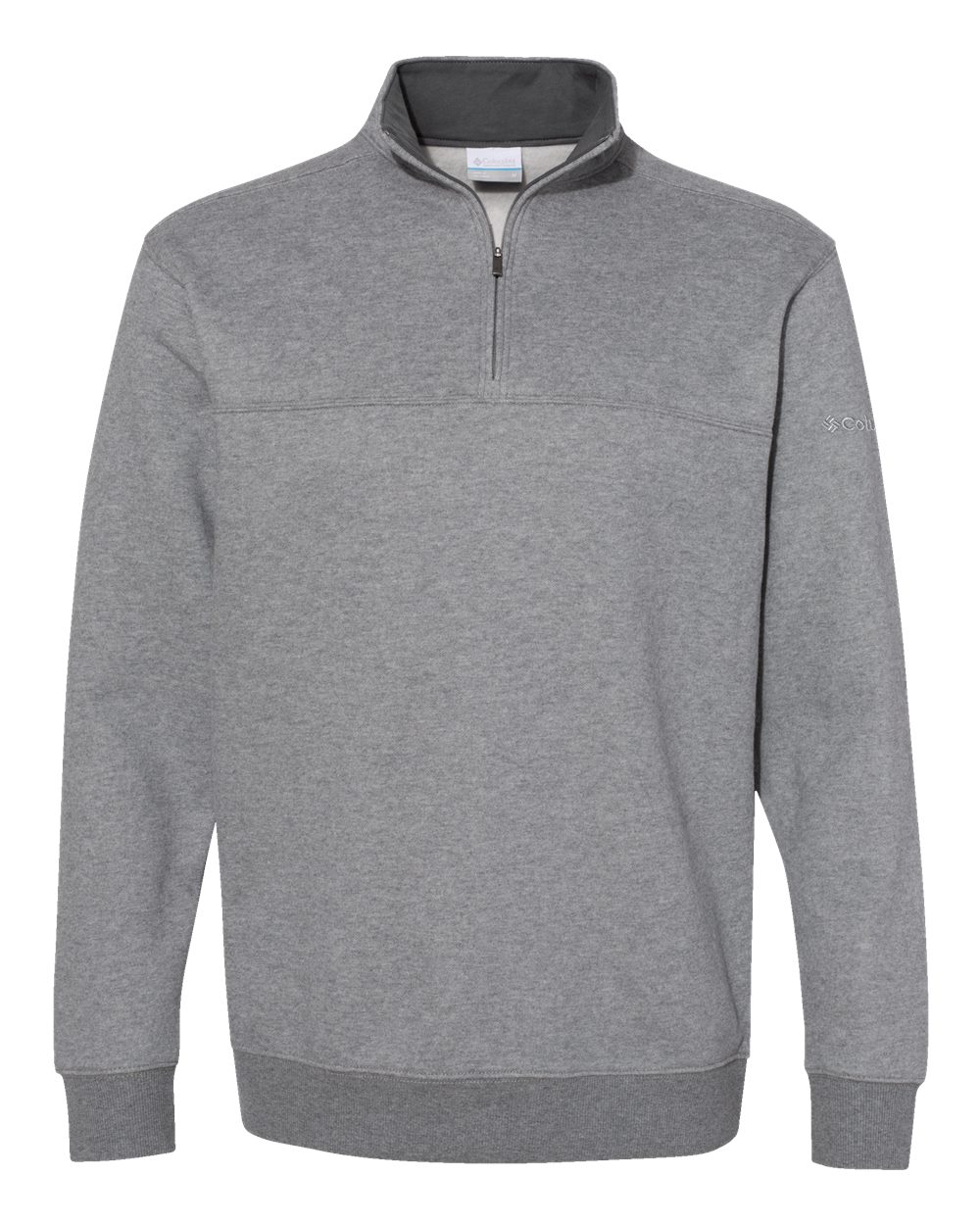 Front View of Charcoal Heather Hart Mountain™ II Half-Zip Pullover - 212475