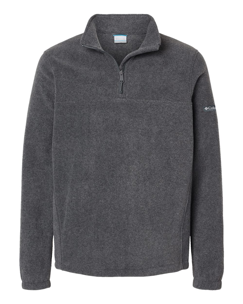 Front View of Charcoal Heather Steens Mountain™ Half-Zip Pullover - 212486