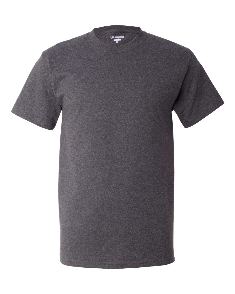 Front View of Charcoal Heather T-Shirt - T425