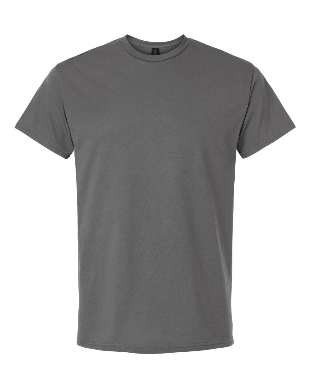 Front View of Charcoal Light Cotton T-Shirt - 3000