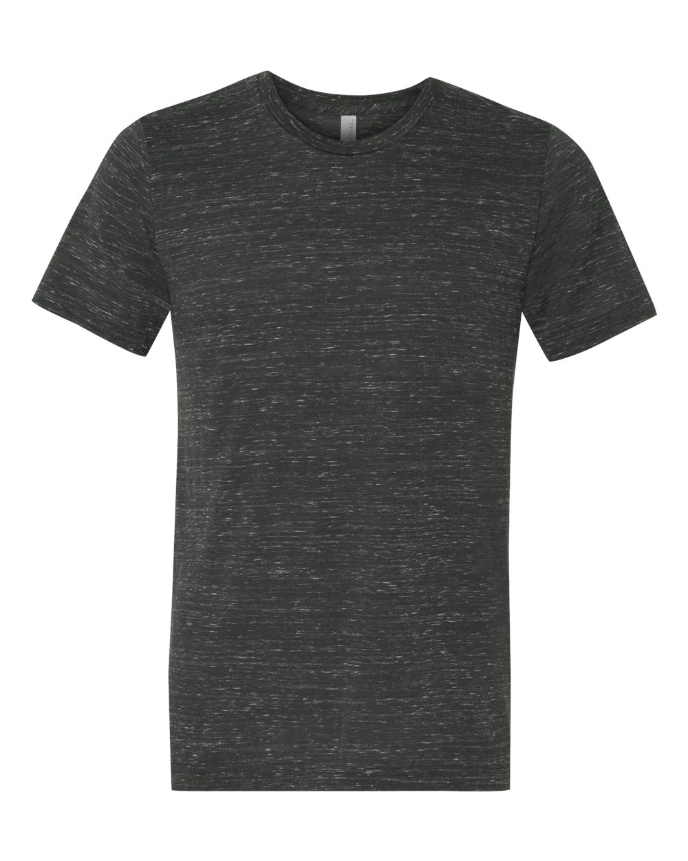 Front View of Charcoal Marble Texture Tee - 3650