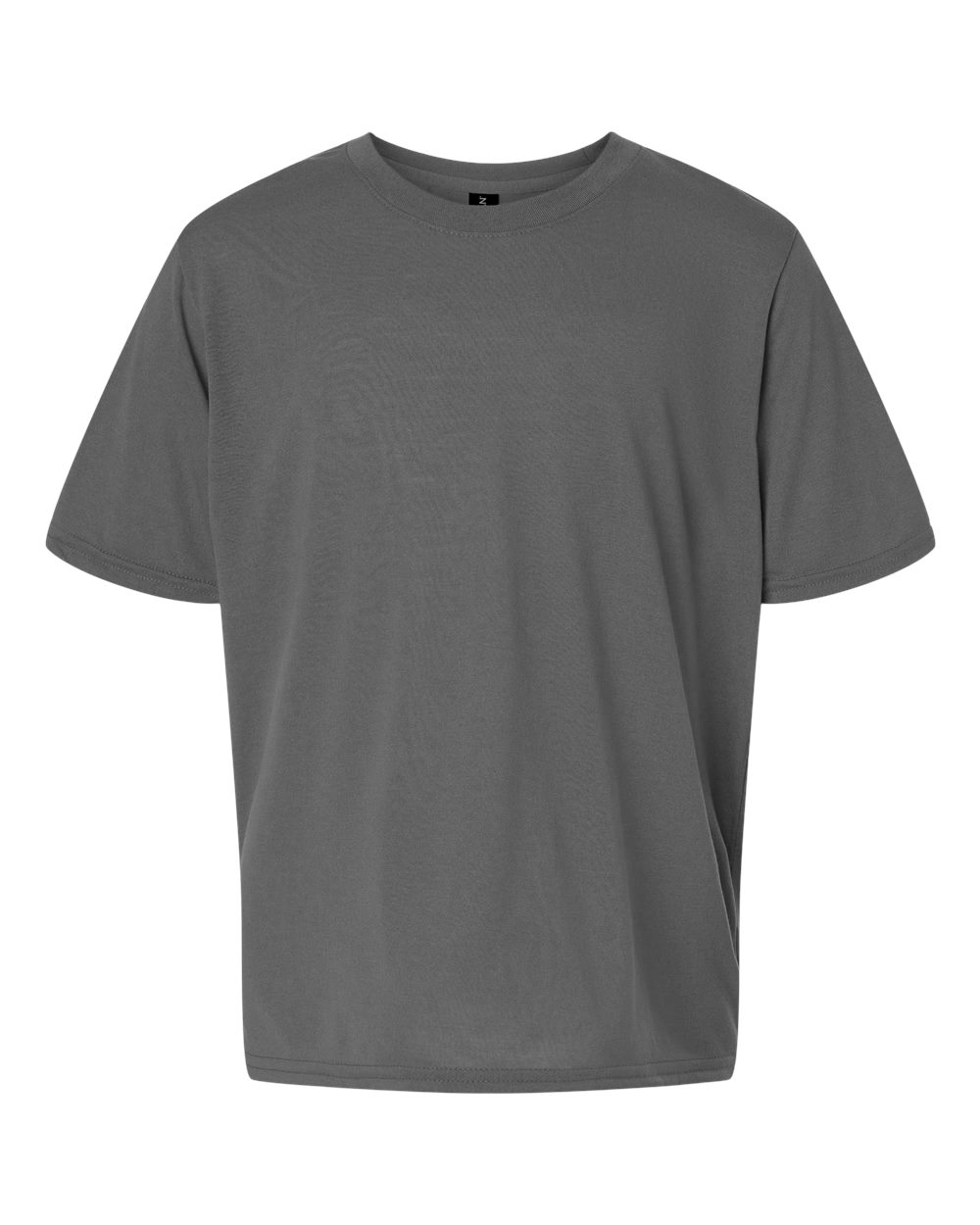 Front View of Charcoal Performance® Youth T-Shirt - 42000B