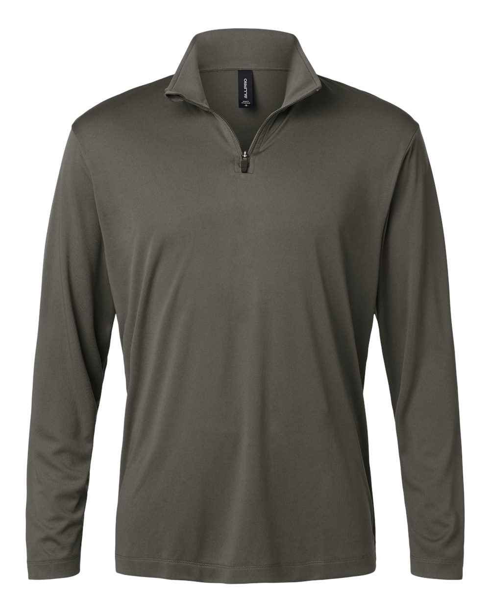 Front View of Charcoal Pro-Lock Performance Quarter-Zip Pullover - 41870