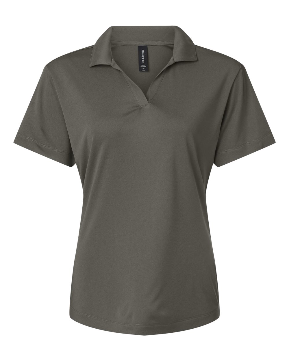 Front View of Charcoal Pro-Lock Women's Performance Polo - 41800L