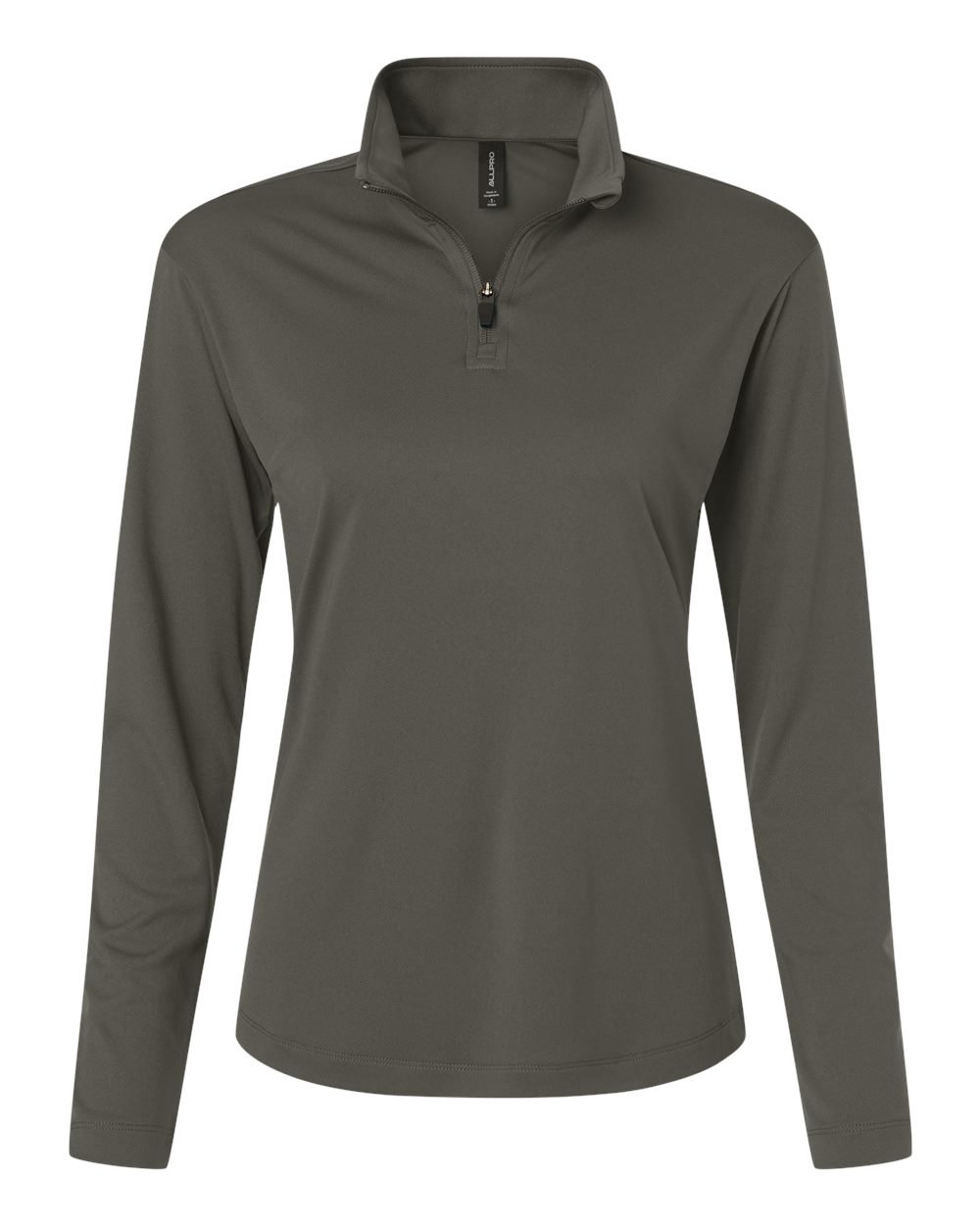 Front View of Charcoal Pro-Lock Women's Performance Quarter-Zip Pullover - 41870L