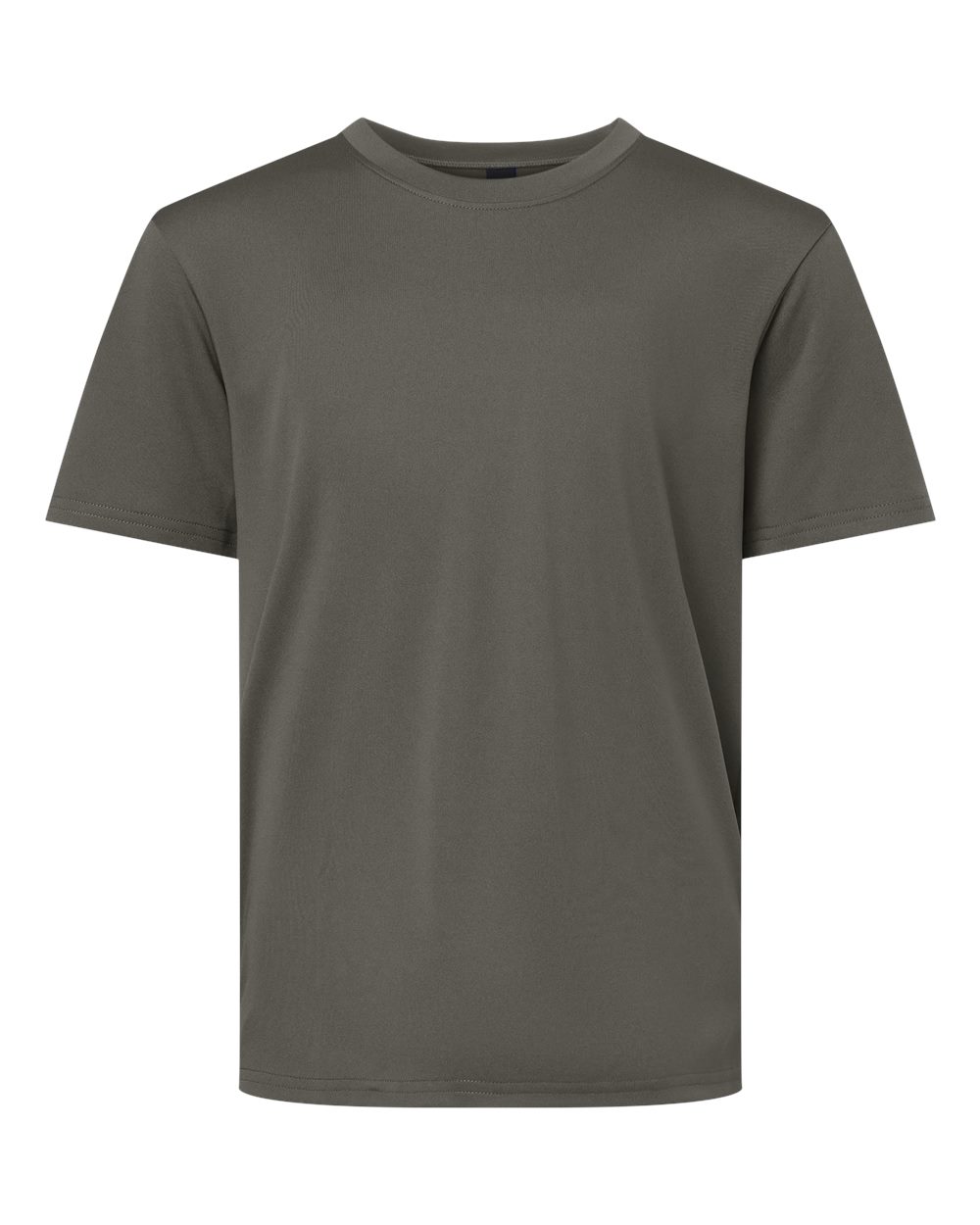 Front View of Charcoal Pro-Lock Youth Performance T-Shirt - 48000Y