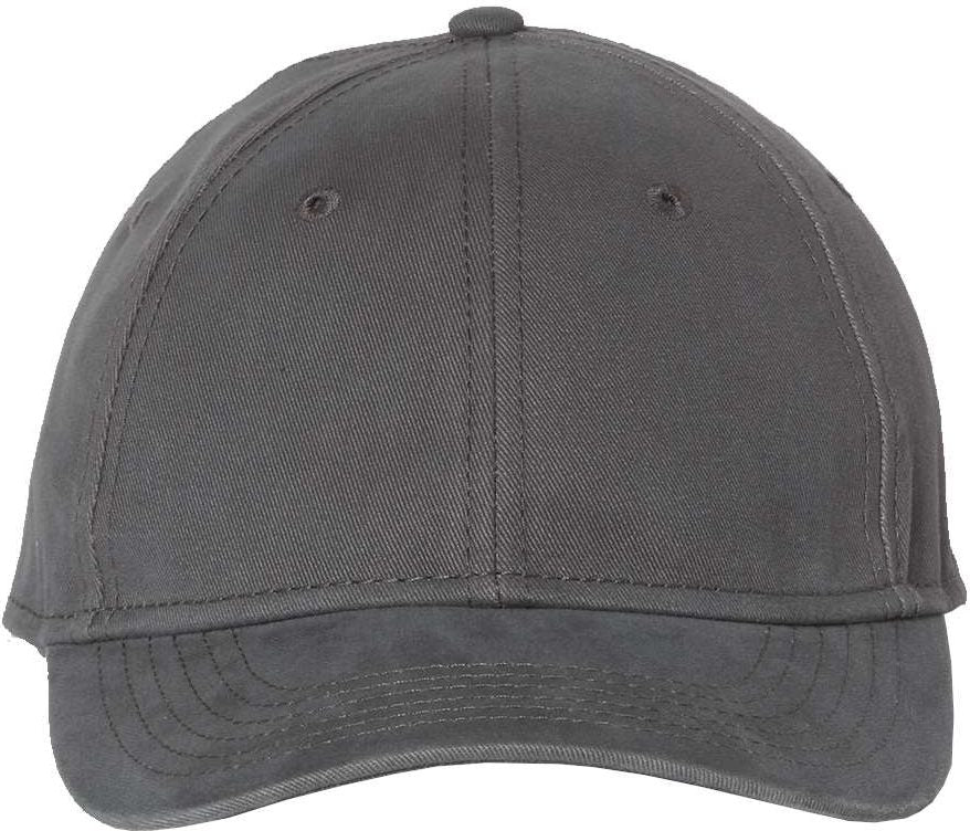 Front View of Charcoal Structured Cap - AH30