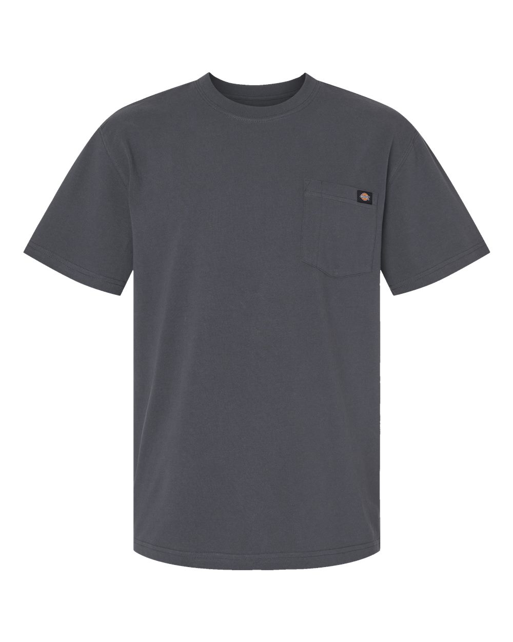 Front View of Charcoal Traditional Heavyweight T-Shirt - WS50-D