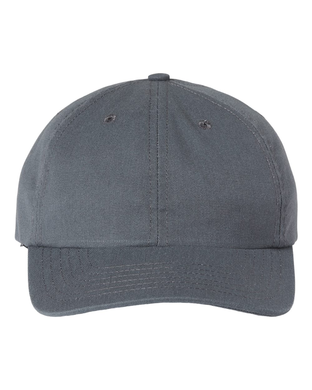 Front View of Charcoal USA-Made Dad Hat - USA200