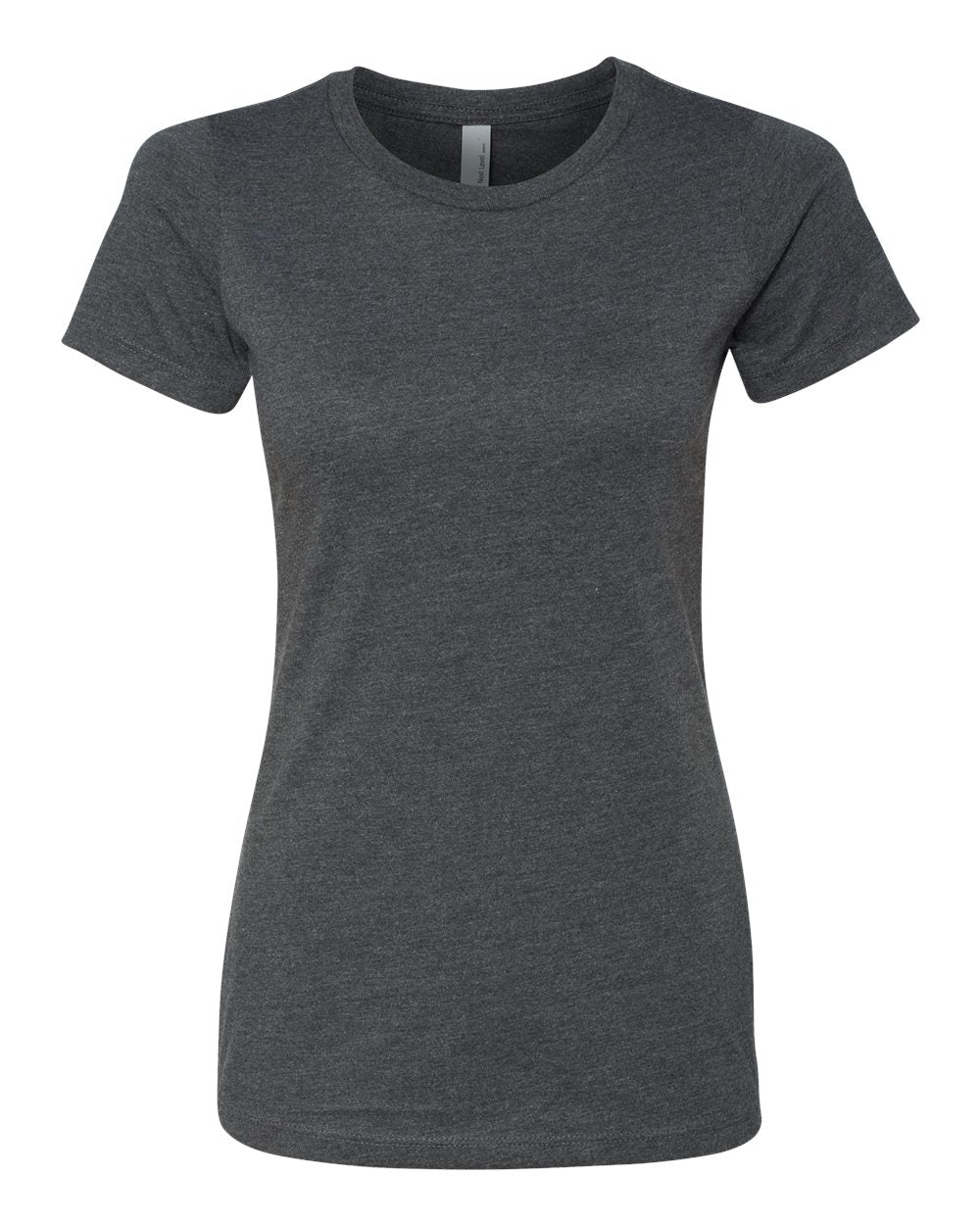Front View of Charcoal Women’s CVC T-Shirt - 6610