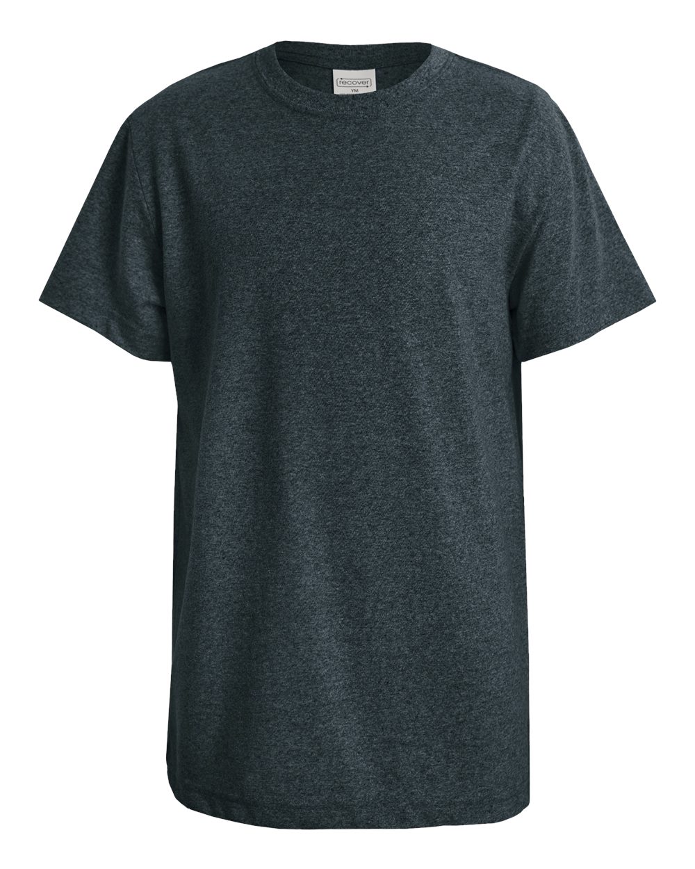 Front View of Charcoal Youth Eco T-Shirt - EY100